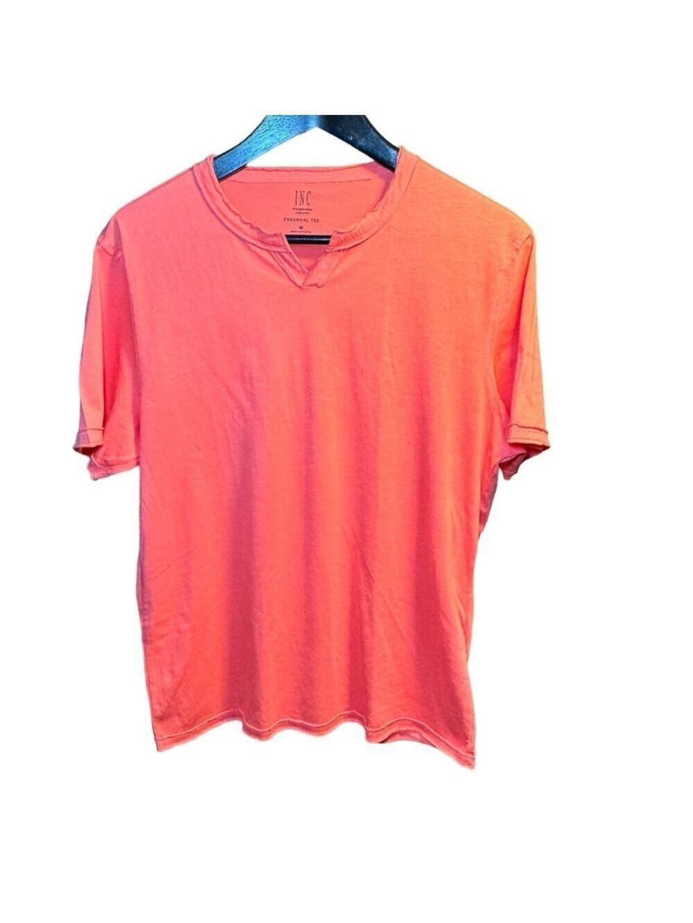 Inc International Pink V-Neck T-Shirt SZ M